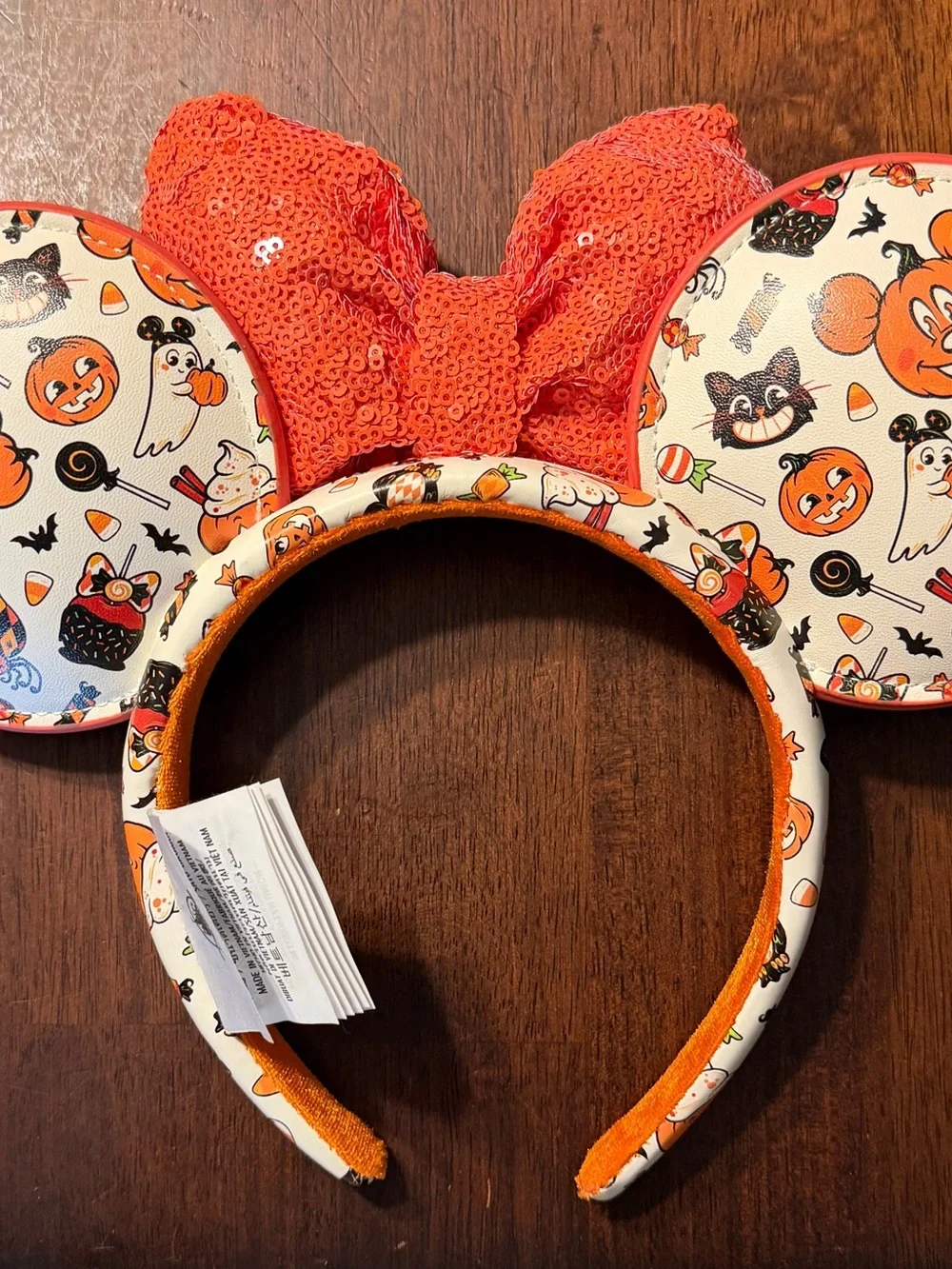 Disney Parks Halloween 2026 Minnie Ears Headband - Orange